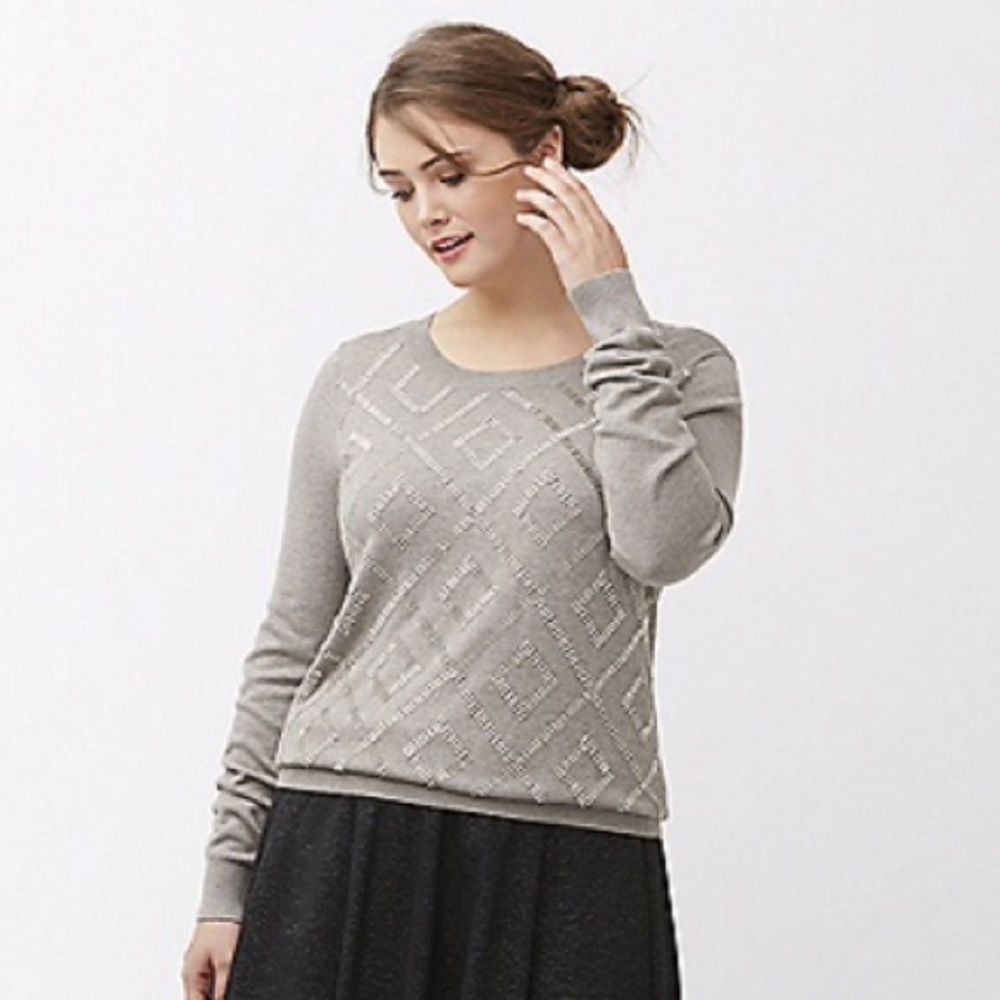 Embellished Sweater by Lela Rose for Lane Bryant