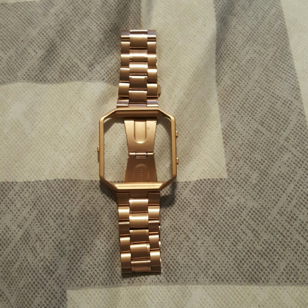 EUC Fitbit Blaze Rose Gold Chain Link Watch Band