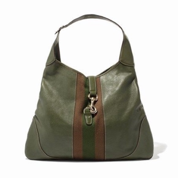 Gucci Handbags - Authentic Gucci soft green leather Jackie hobo