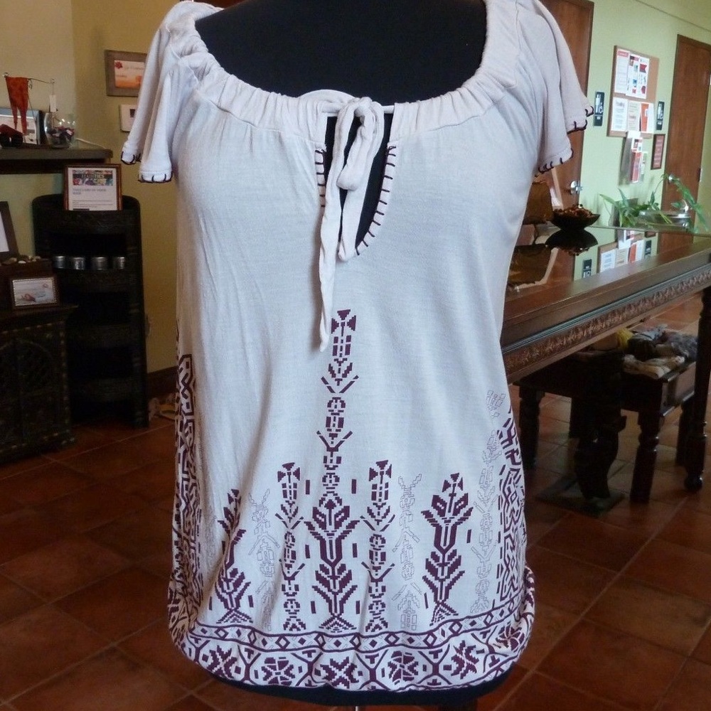 Kimchi Blue Aztec inspired top