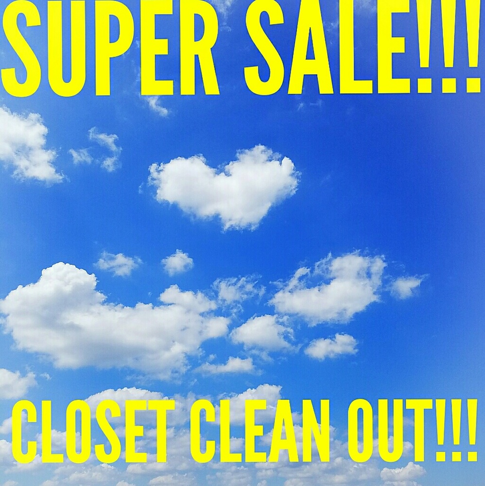 I AM CLEARING OUT MY CLOSET!!!!