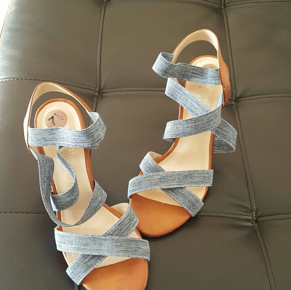 Sexy denim sandals