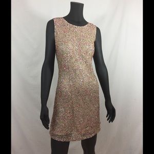 🦄Rainbow Beaded Mini Dress