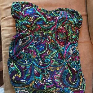 Maternity swim strapless tankini