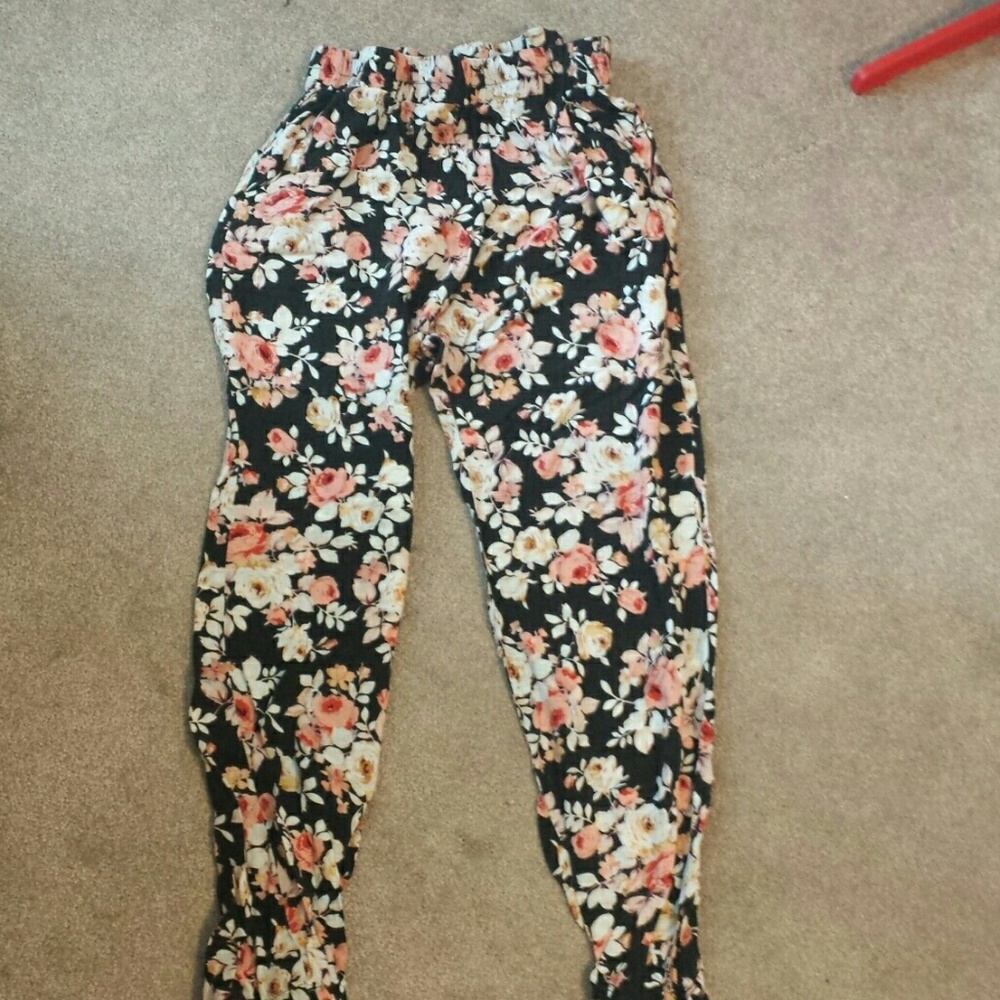 Floral pants from LA hearts