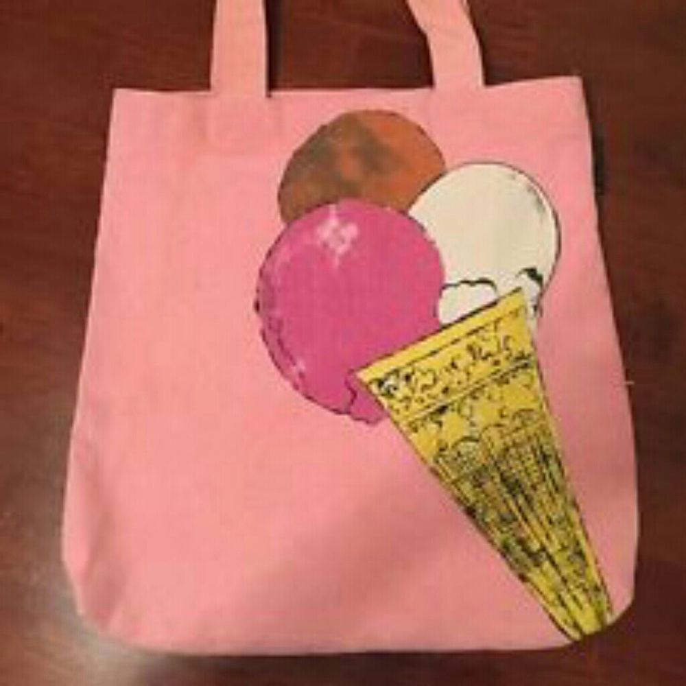 VINTAGE!! PoP ART. Andy Warhol. Ice cream hand bag