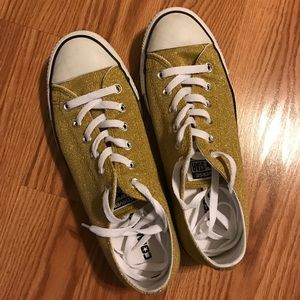 Converse All Stars Glitter Gold sneakers