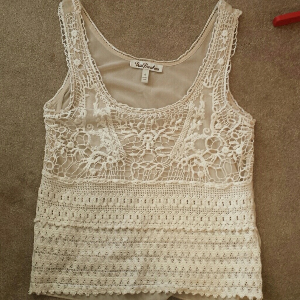 Crochet top from True freedom gently used