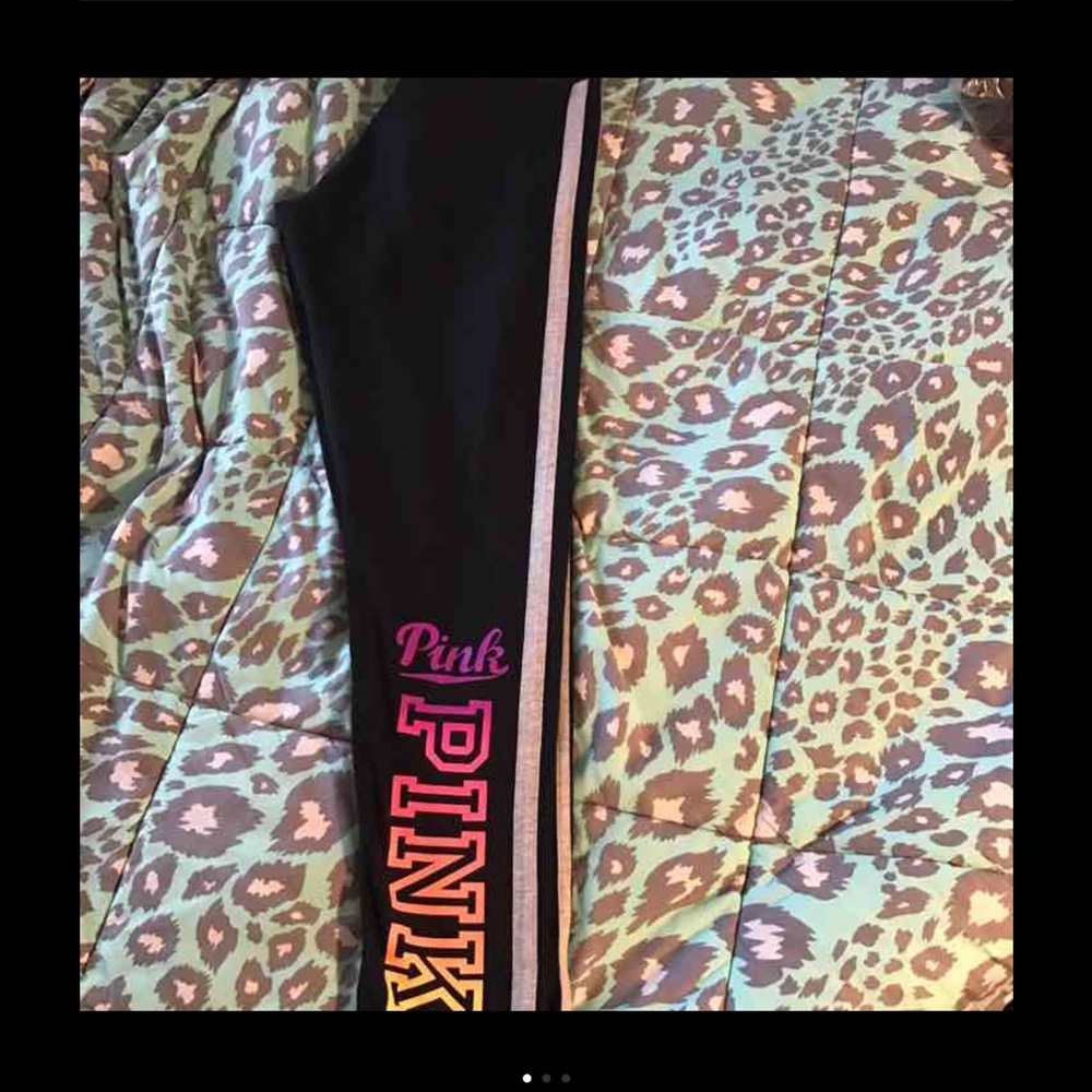 ❤️SOLD❤️VS PINK OMBRÉ YOGA PANTS NEW MEDIUM