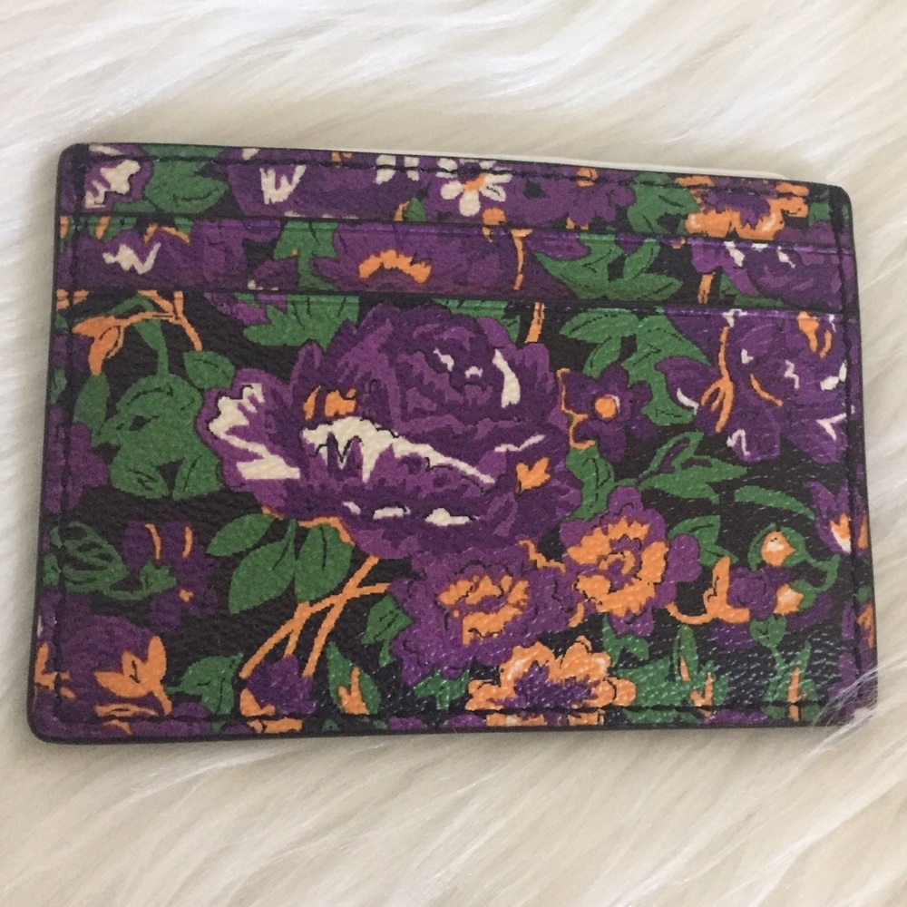 COACH Floral ID Card Holder - Picture 2 of 4
