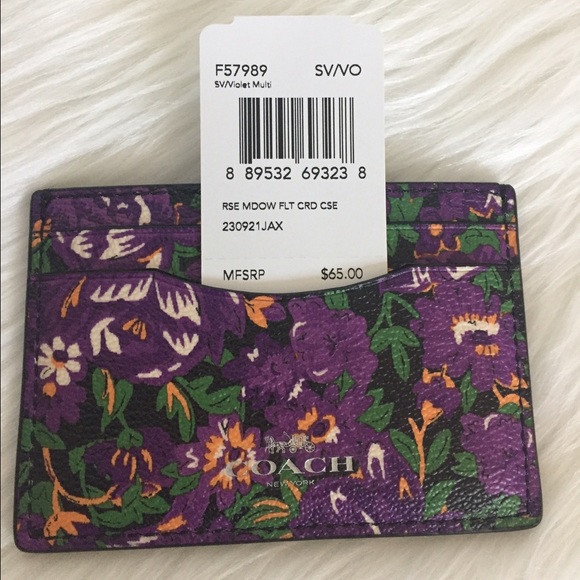 COACH Floral ID Card Holder - Picture 4 of 4