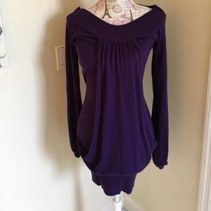 Arden B purple tunic sweater - mini dress Arden B purple tunic sweater - mini dress