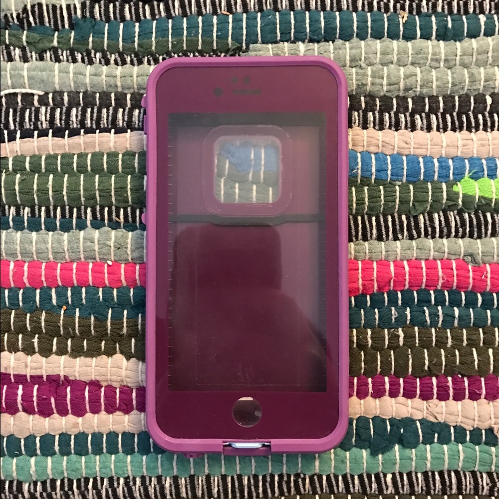 Purple Lifeproof iphone 6/6s case
