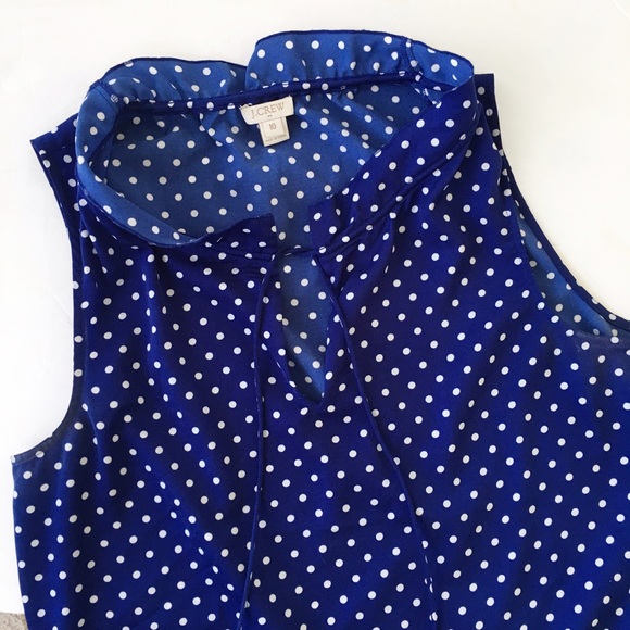 J. Crew Tops - J. Crew Polka Dot Top