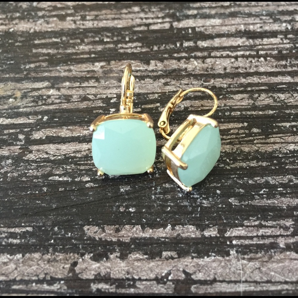 Mint colored earrings