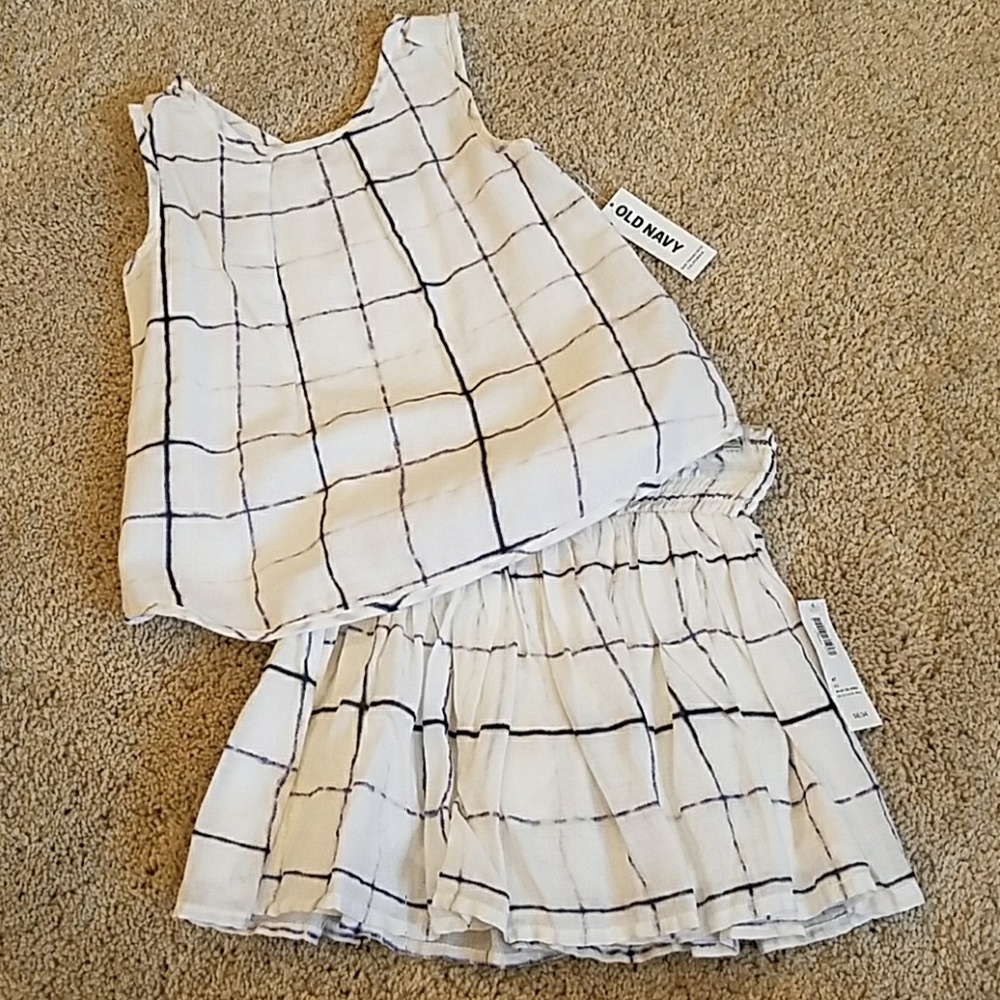 Matching skirt and shirt