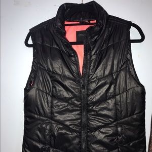 Black puffy vest