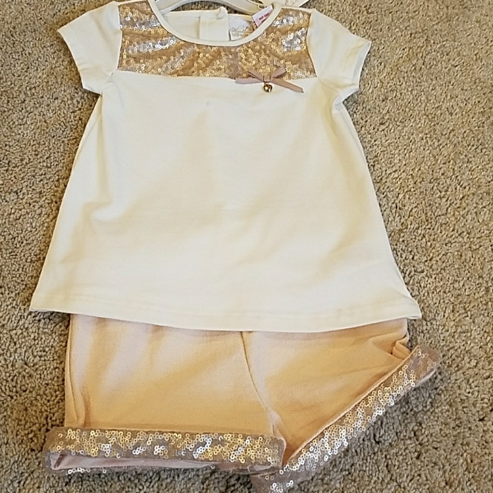 Sequin short set