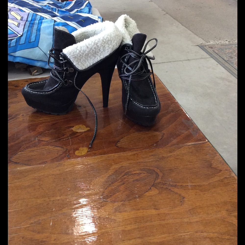 Wedge booties