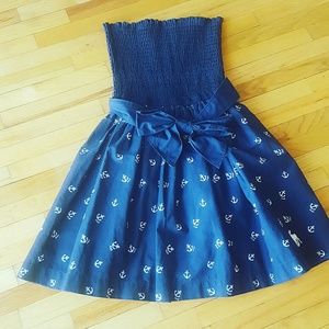 Abercrombie &Fitch Blue Nautical dress Sz Xs