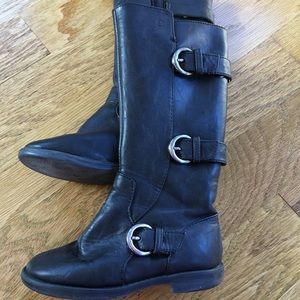 Stride Rite girls Presley black boots