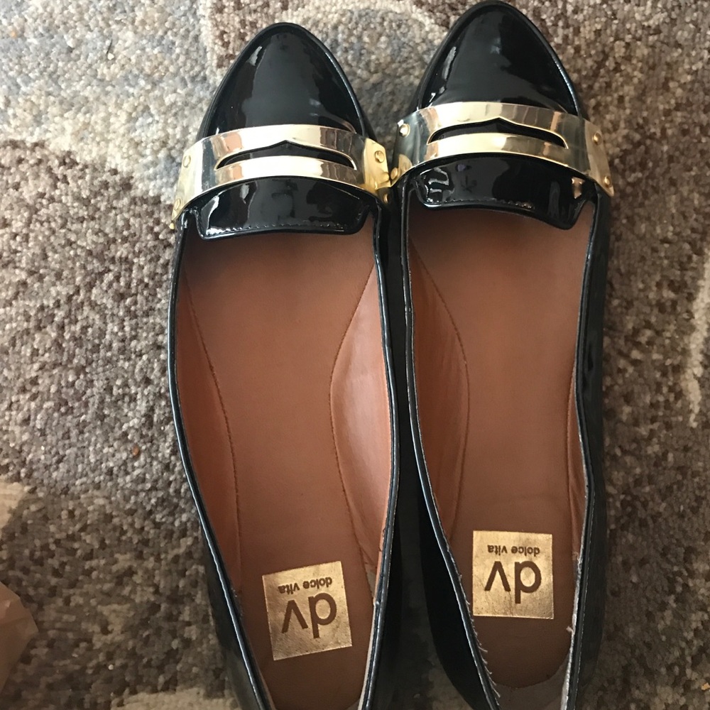 Dolce vita size 9 flats with gold accent