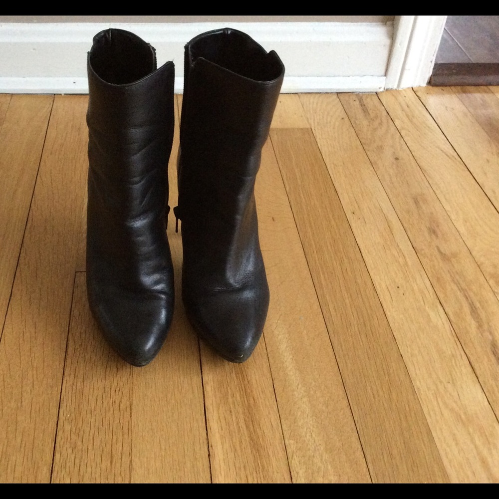 Ralph Lauren black leather boots