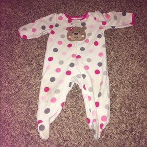 Carters Baby Girl Warm Pajamas Footie FLEECE