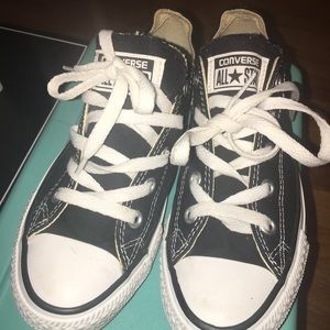 White and black converse