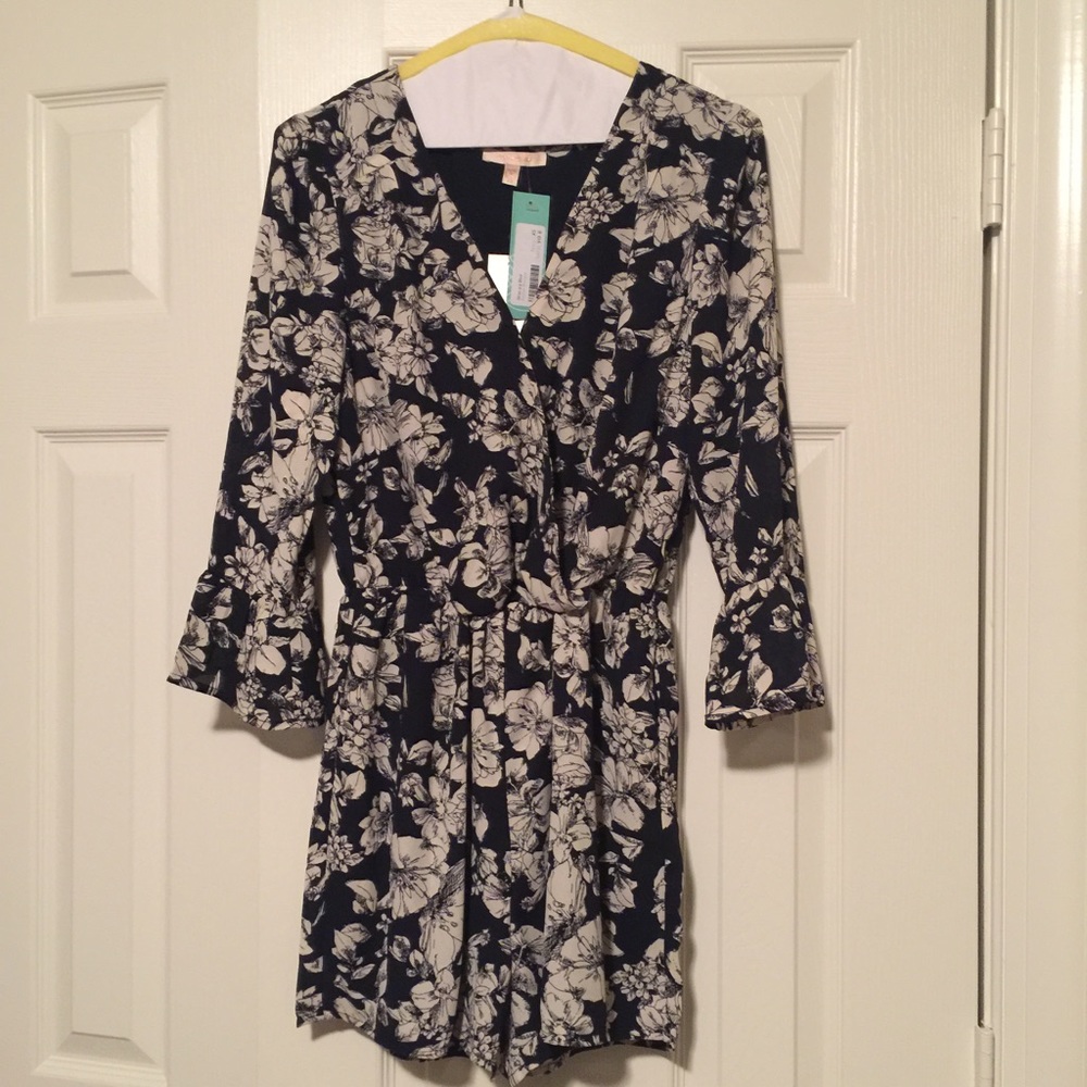 Skies are Blue- XS Navy Kaytee Romper