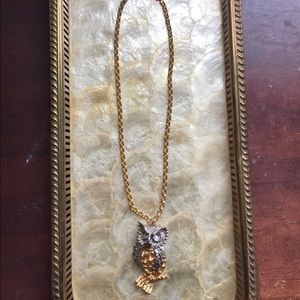 Vintage owl necklace