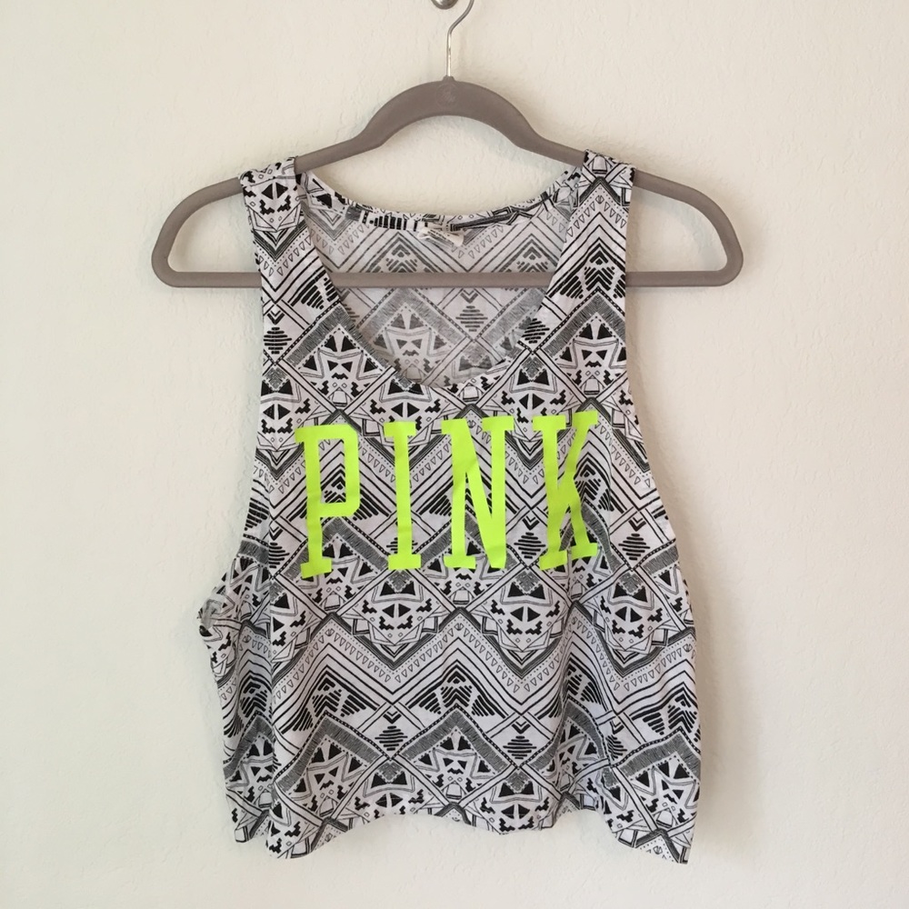 VS Pink Cropped Muscle Tank - Picture 4 of 7