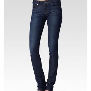 Paige Skyline Straight Jean in Cheyenne wash