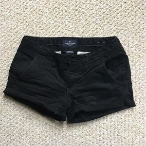 American Eagle black cotton shorts