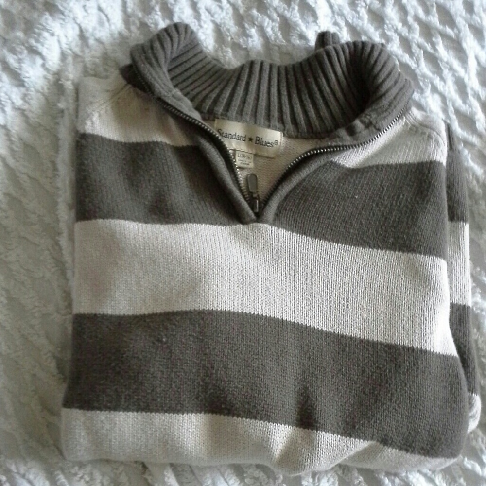 Boys 14-16 Standard Blues Sweater