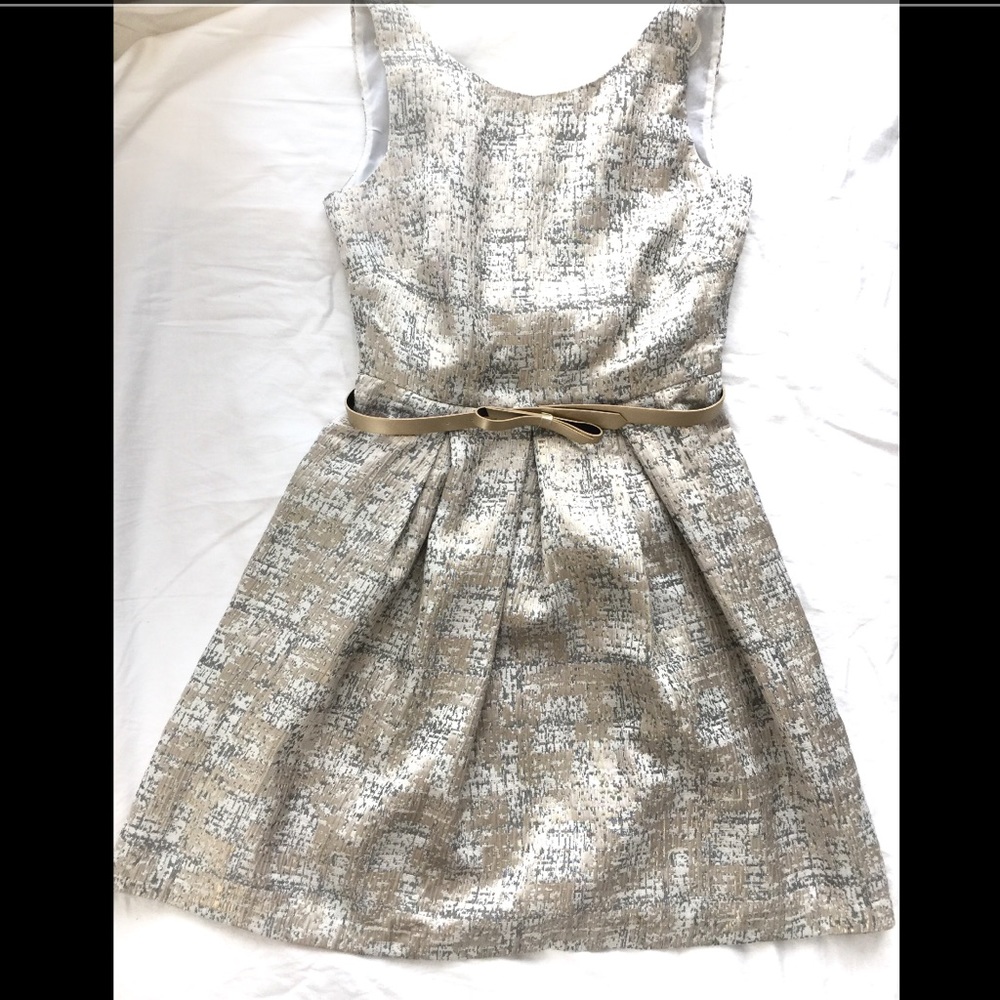 Embellished Jacquard Sheath Dress