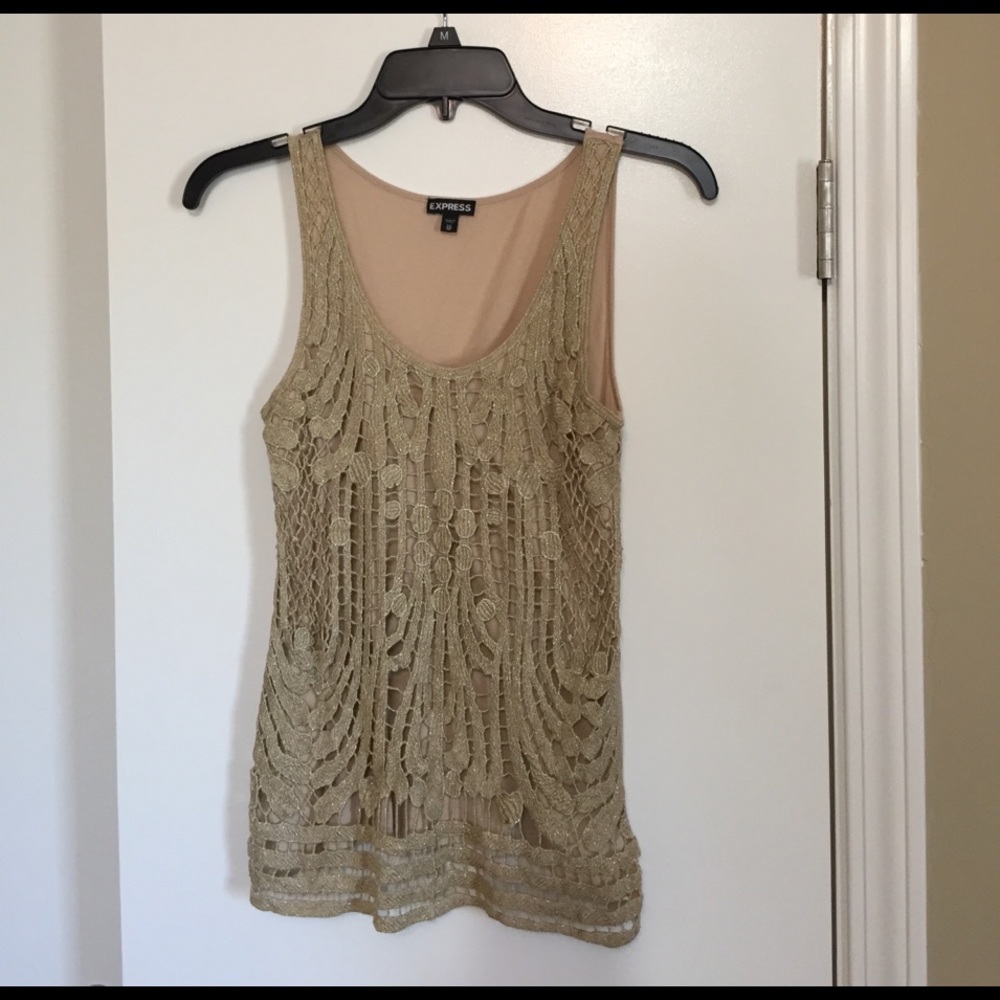 Shimmery Gold Top from Express