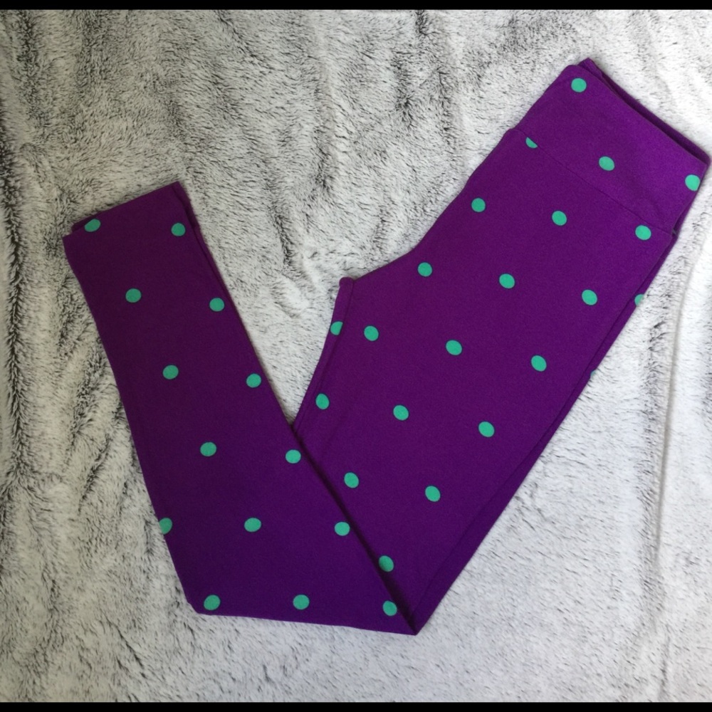 Lularoe one size OS polka-dotted leggings
