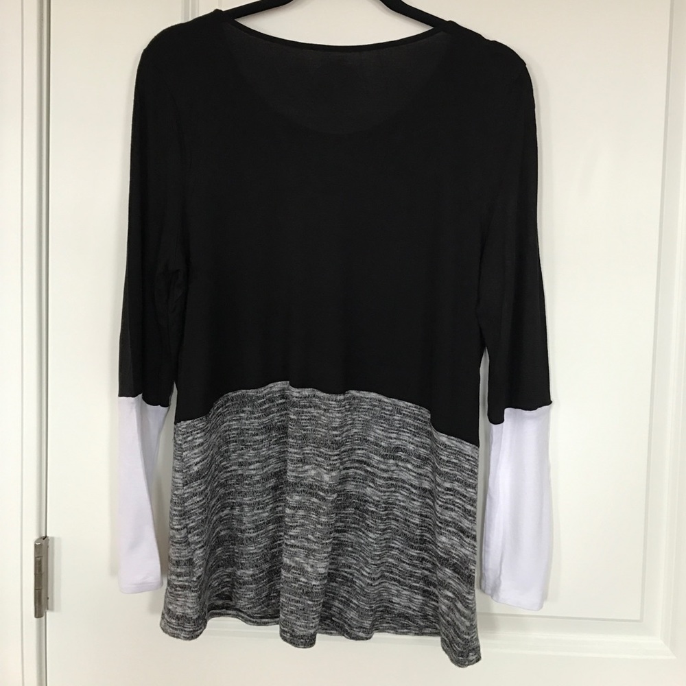 INC Colorblock top, Large - Picture 4 of 6