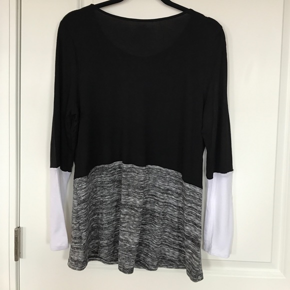 INC Colorblock top, Large - Picture 4 of 6