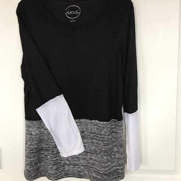 INC Colorblock top, Large - Picture 5 of 6