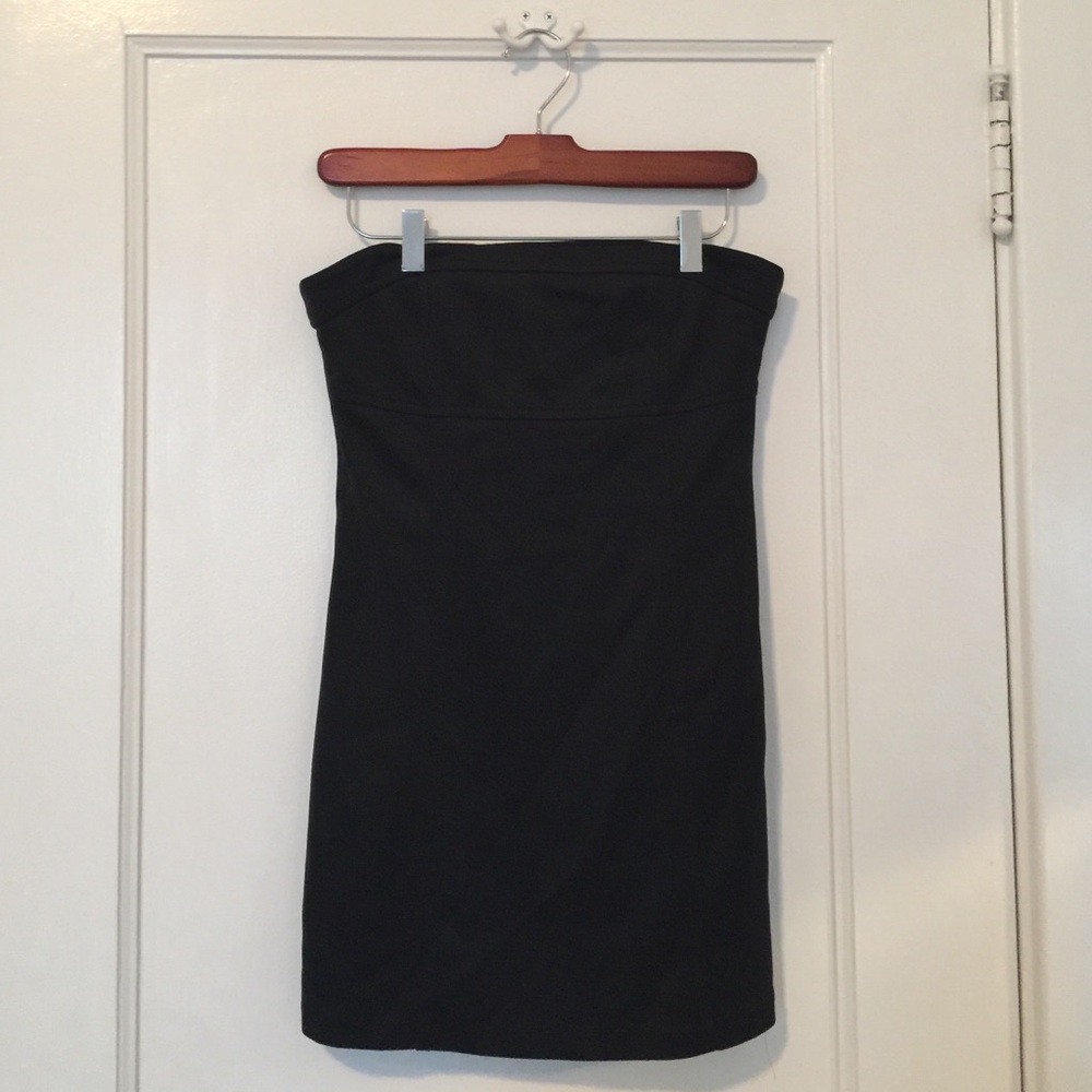 Sexy black tube dress