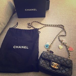 Timeless channel soft leather charm bag