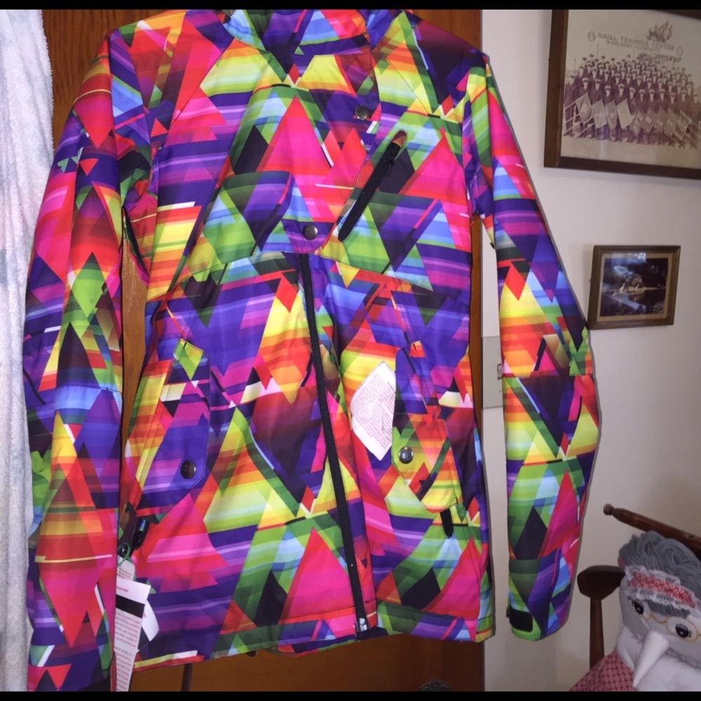 Colorful ski / winter jacket