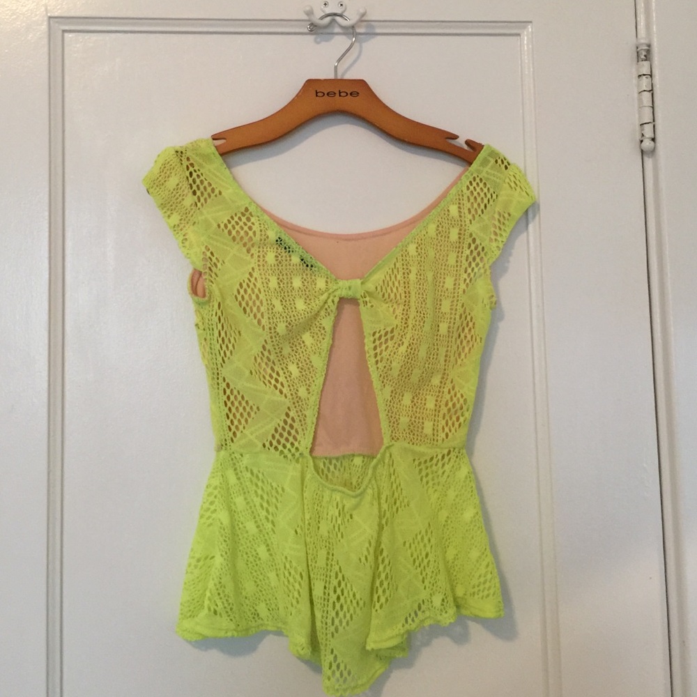 Neon yellow top