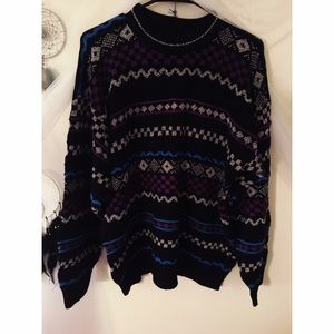 printed sweater // L ?