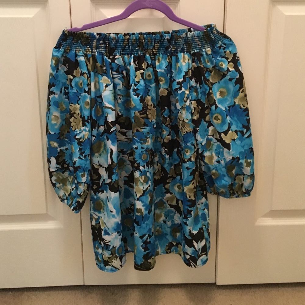 Floral off the shoulder top