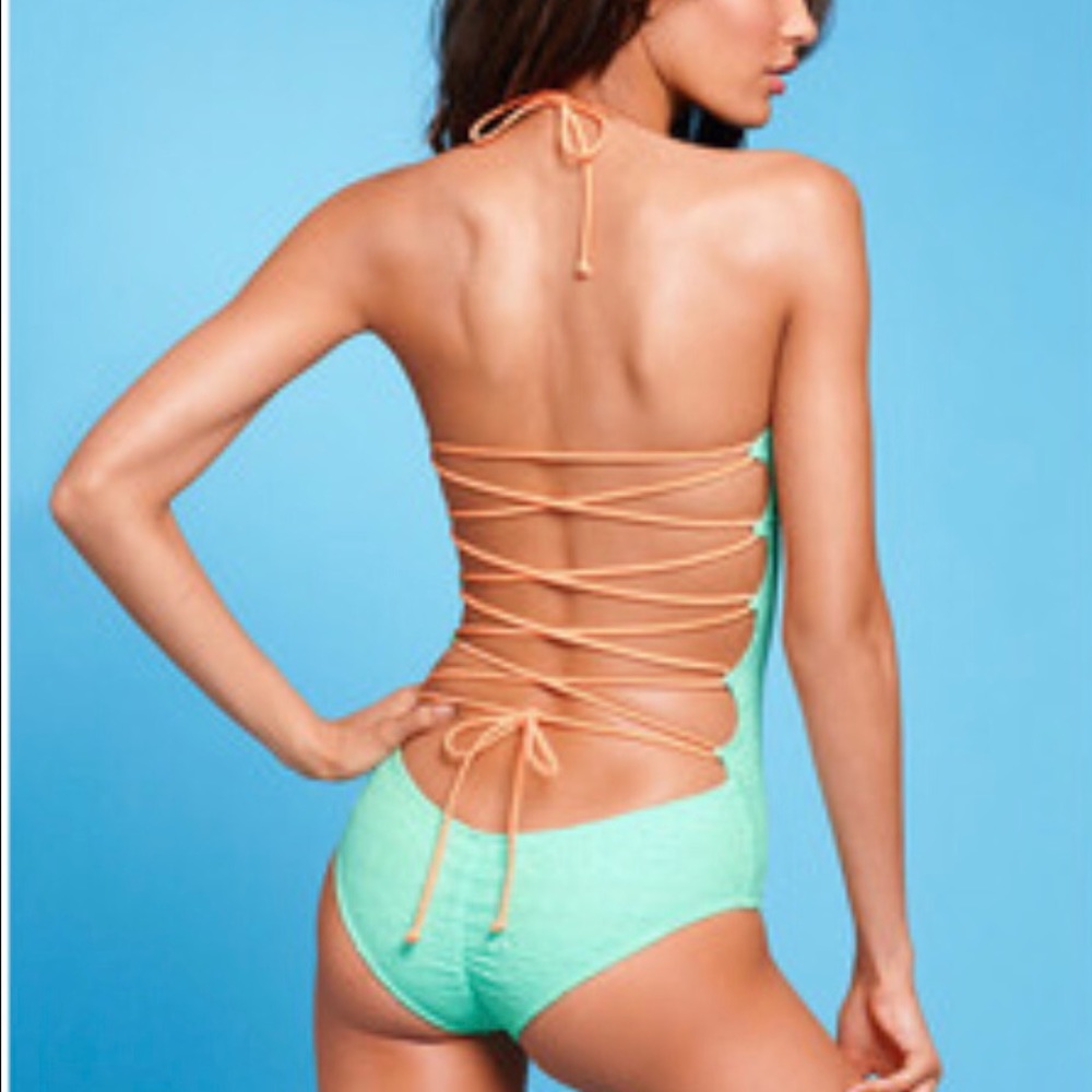 Victoria Secret lace up one piece