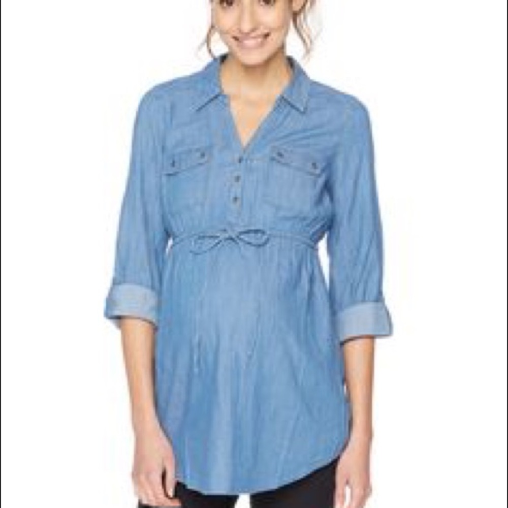 Motherhood Maternity Chambray