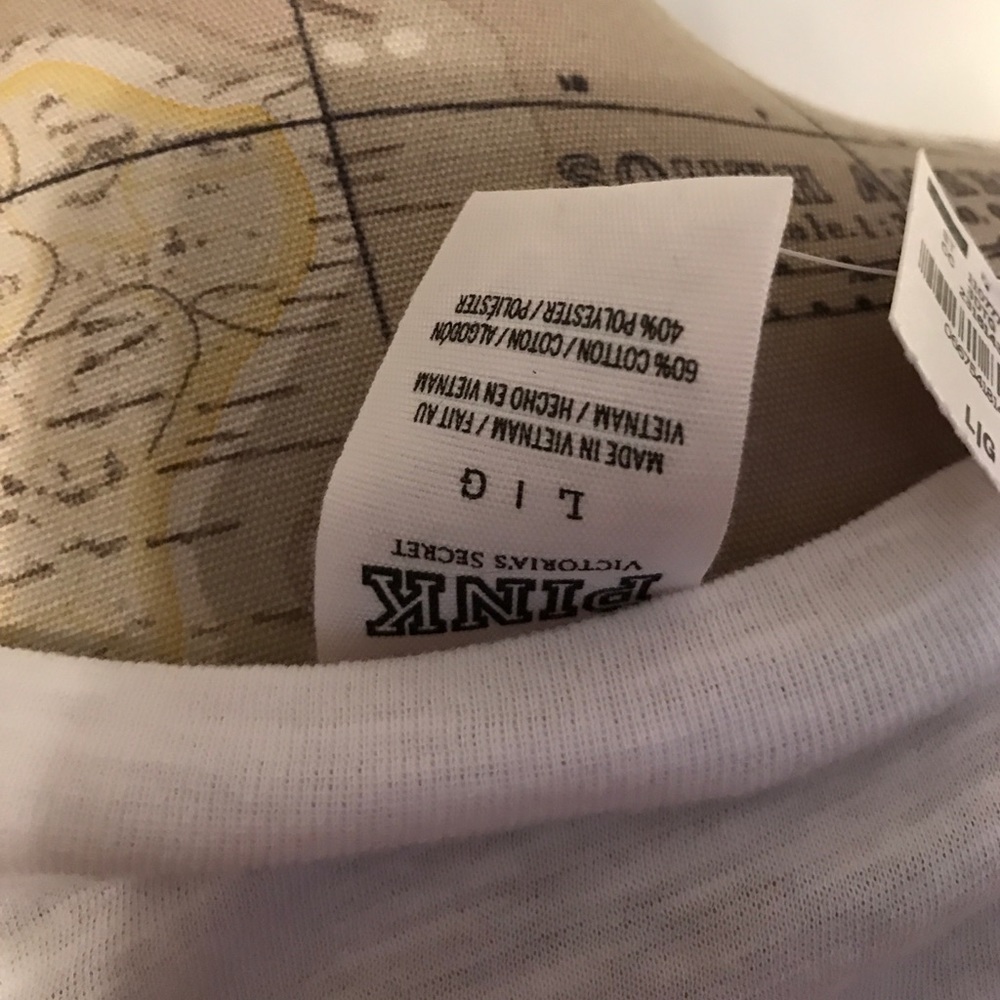 BNWT VS PINK LS AMERICANA CAMPUS TEE - Picture 4 of 4